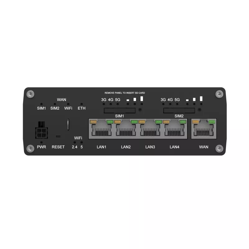 Router 5G Teltonika RUTM52, 5x GbE, Dual SIM, eSIM, Wi-Fi 5