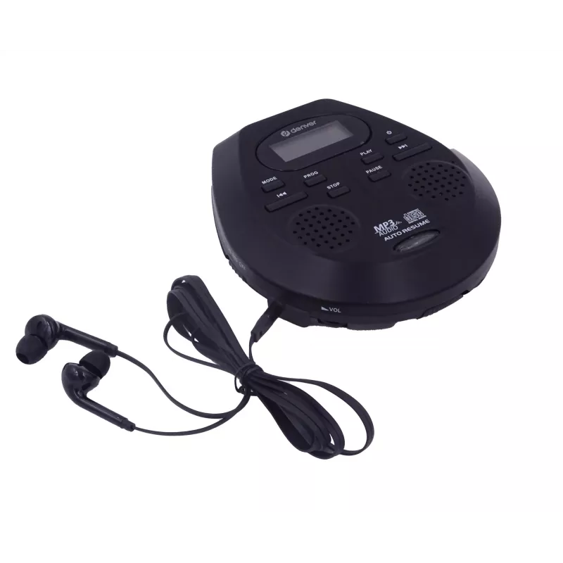 Przenośny odtwarzacz CD Denver DMP-395B Czarny Odtwarzanie MP3 Wyświetlacz LCD