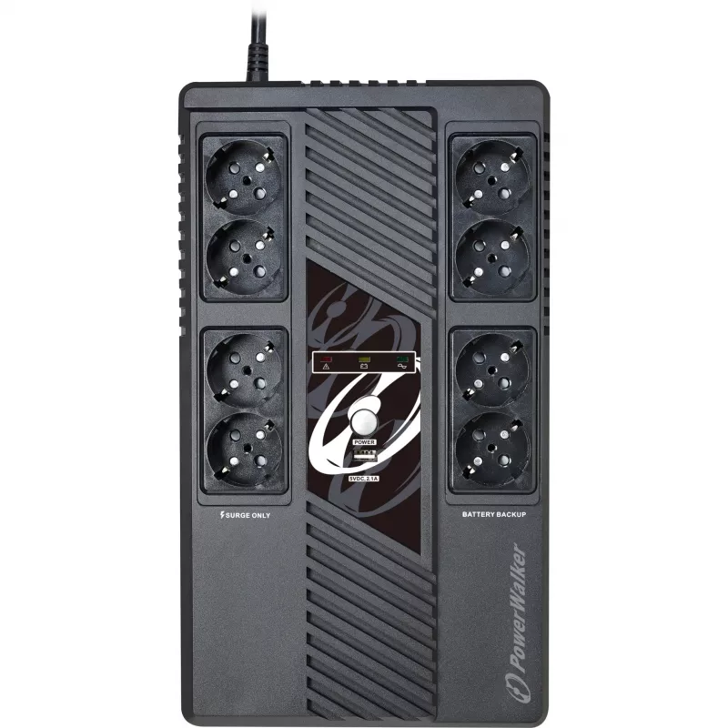 Zasilacz bezprzerwowy PowerWalker VI 600 MS
