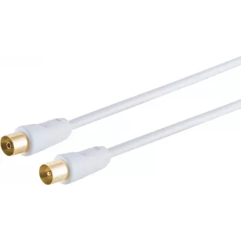 Kabel koncentryczny S/CONN 80022-128G 1,5m IEC Biały