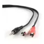 Gembird 1.5m - 3.5mm/2xRCA - M/M 1.5m 3.5mm 2 x RCA Schwarz - Rot - Weiß (CCA-458)