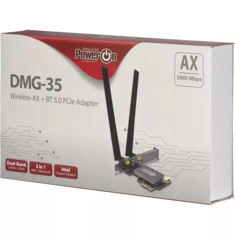 Inter-Tech DMG-35 WLAN / Bluetooth 3000 Mbit/s Wbudowany (88888149)