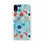 Etui na smartfona iKins do iPhone XR — białe etui ochronne Poppin Rock