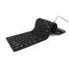 Klawiatura silikonowa USB+PS/2 czarna