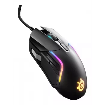 Mysz gamingowa STEELSERIES Rival 5 — praworęczna, sensor TrueMove Air, 18 000 DPI, 9 programowalnych przycisków, USB Type-A, IP54