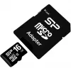 Karta pamięci MicroSDHC Silicon Power 16 GB Class 10 UHS-I U1 40 MB/s, wodoodporna, czarna