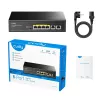 Przełącznik sieciowy Cudy GS1006P Niezarządzalny Gigabit Ethernet 6-portowy PoE, 12 Gbit/s, 2048 MAC, Czarny