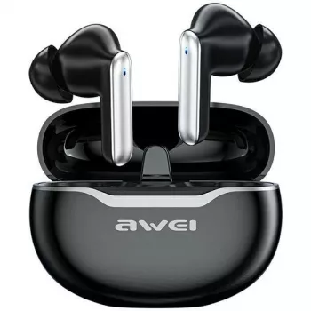 Słuchawki Awei T50 TWS Bluetooth 5.3 z etui ładującym / Czarny