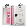 Karl Lagerfeld KLHCP13XTPECPI Iphone 13 Pro Max 6.7 Hardcase Fuchsia/FUSCHIA Choupette Head