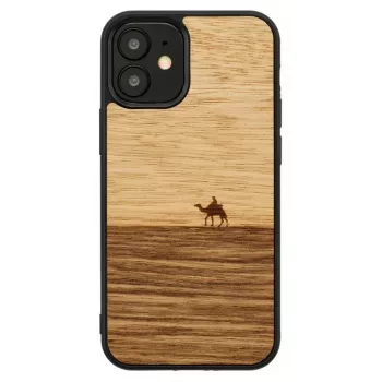 Etui ochronne Man and Wood do iPhone 12 mini — Terra Czarny