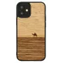 Etui ochronne Man and Wood do iPhone 12 mini — Terra Czarny