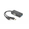 Adapter HDMI 3w1 Digitus AK-330403-002-S