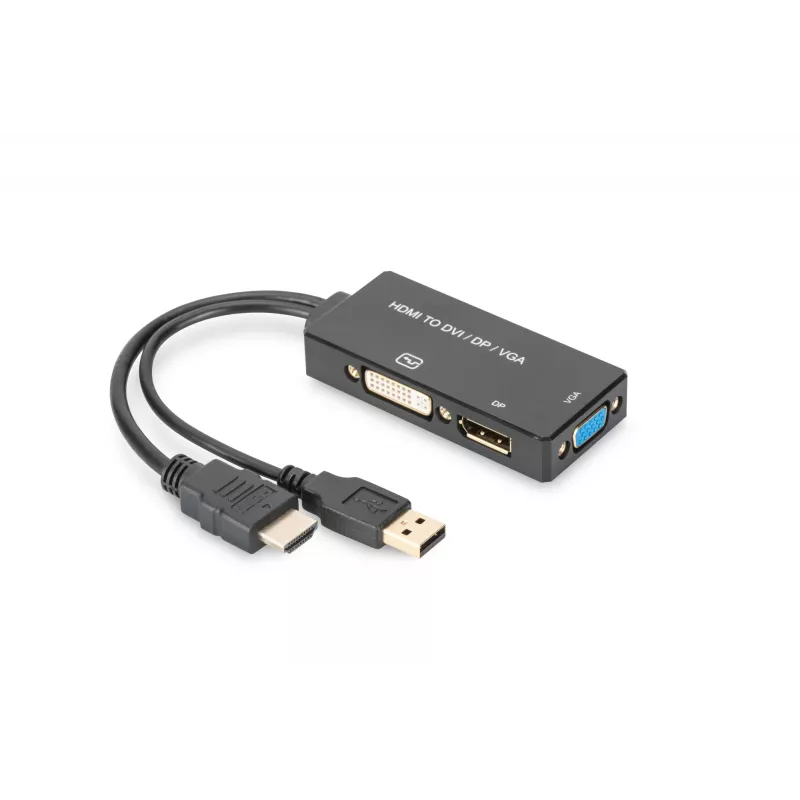 Adapter HDMI 3w1 Digitus AK-330403-002-S