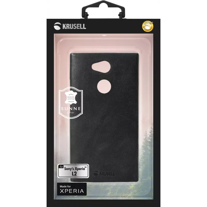 Cover Krusell SUNNE Sony Xperia L2 14 cm (5.5 inch) Czarny