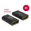 DELOCK Adapter High Speed HDMI mit Ethernet - HDMI-A Buchse > HDMI-A Buchse 4K Gender Changer schwarz