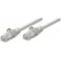 Intellinet Network kabel krosowy, Cat5e, 1,5 m, Szary, CCA, U/UTP, PVC, RJ45, Pozłacane styki, Bezzaczepowa osłona, Wzmocniona, Dożywotnia gwarancja
