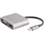 Stacja dokująca do laptopa S/CONN 14-05026 przewodowa USB 3.2 Gen 1 Type-C szary