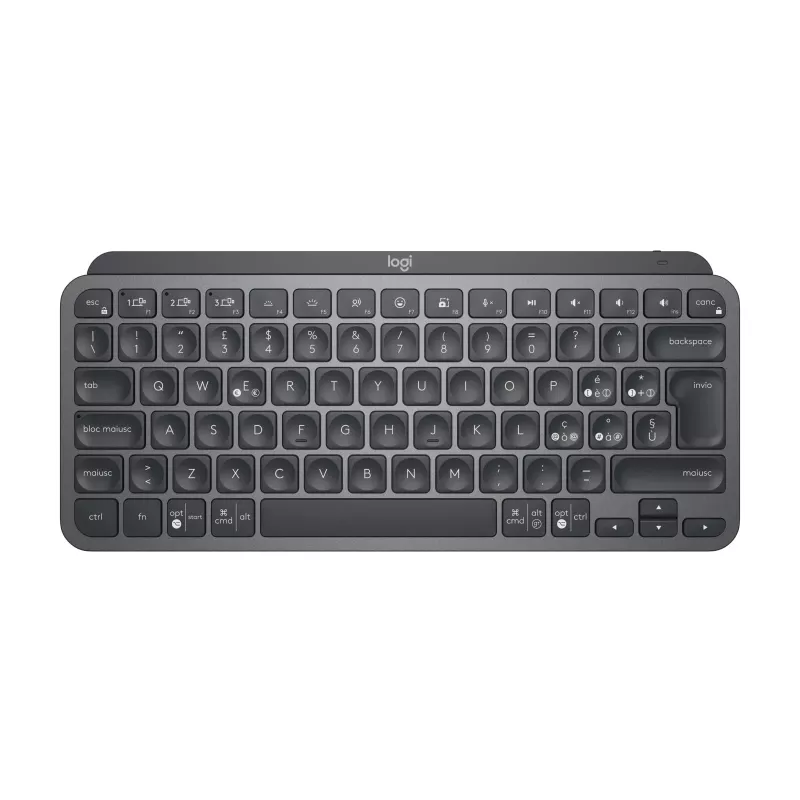 Logitech MX Keys Mini for Business - Klawiatura - podświetlana - Bezprzewodowa - Bluetooth LE - QWERTY - włoska - Grafit