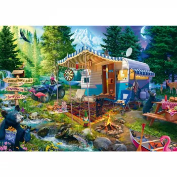 Puzzle 1000 elementów, schmidt spiele — Jeff Haynie: Z karawaną w górach