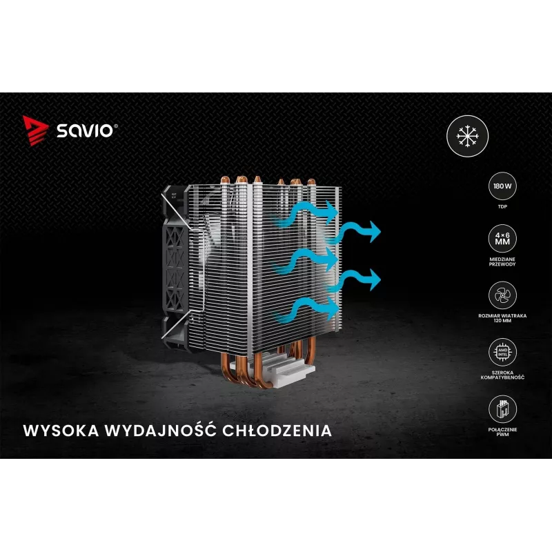 SAVIO VORTEX X2 chłodzenie CPU
