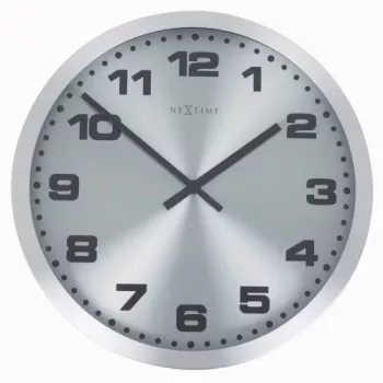 NeXtime klok 2906zw Mercure, Ø25 cm, ścienna, srebrny