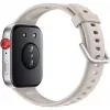 Huawei Watch Fit 3 - Stop ze stopu aluminium - Inteligentny zegarek z paskiem - Skóra - Biały - Rozmiar nadgarstka: 120-190 mm - Wyświetlacz 4,6 cm (1,82) - Bluetooth