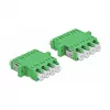 Złącze światłowodowe DELOCK 86539 LC gniazdo–gniazdo, zielone, 2 szt.
