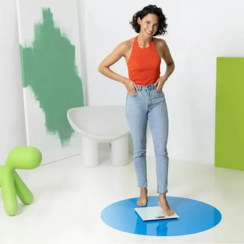 Ecomed by Medisana PS-72E waga osobowa - 150 kg, platforma szklana, biała