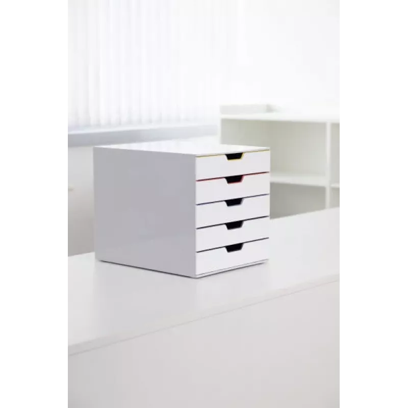 Pudełko do przechowywania plików Durable VARICOLOR Mix 5 Plastik Wielokolorowy Biały 762527