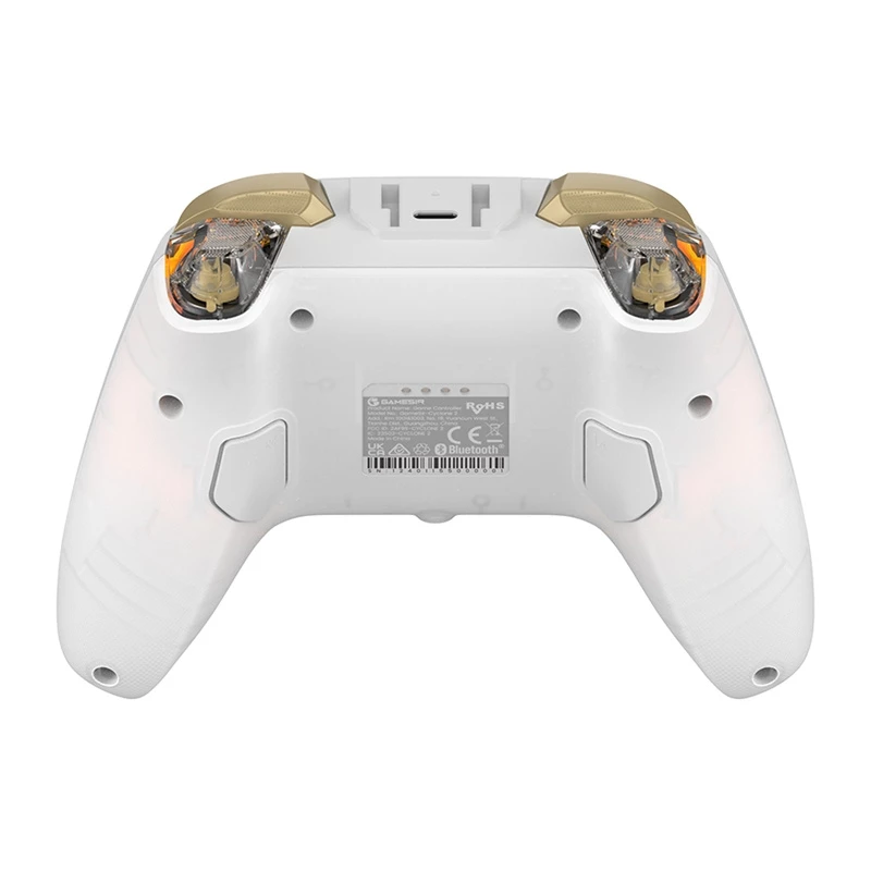 Kontroler bezprzewodowy GameSir Cyclone 2 HRG1001 — Bluetooth, ergonomiczny design, biały