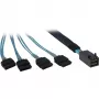 Kabel SFF 8643/4x SATA Inter-Tech 0.5m