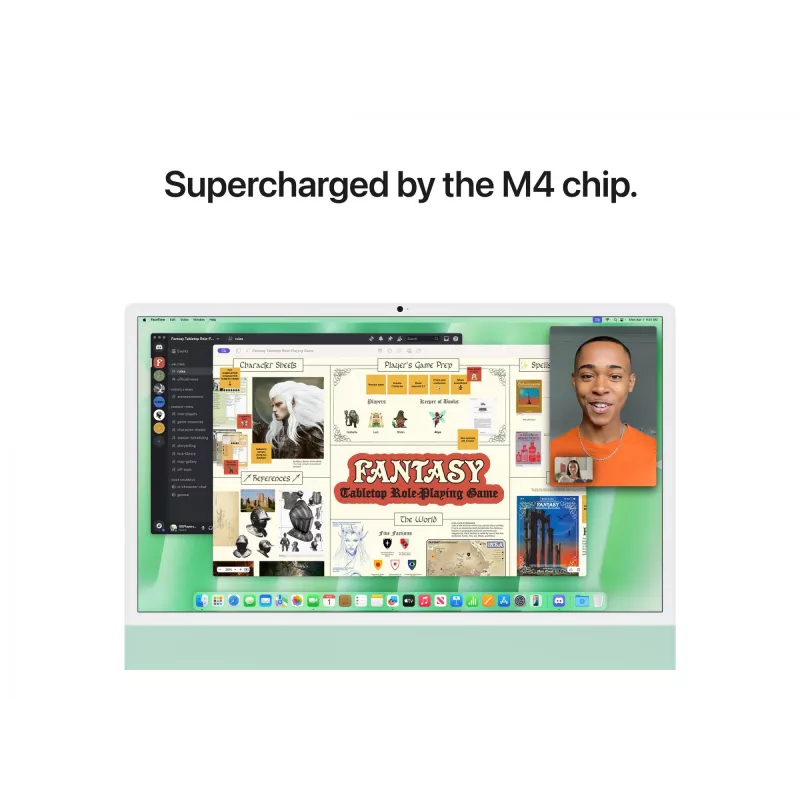 iMac 24 cali: M4 10/10, 16 GB, 512 GB SSD - Zielony