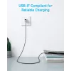 Anker Innovations 322 Kabel USB-A do USB-C Nylon 1,8M Czarny - Kabel - Cyfrowy/Dane