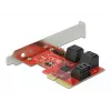 Karta SATA PCI Express x4 DeLOCK 6 portów, niskoprofilowa