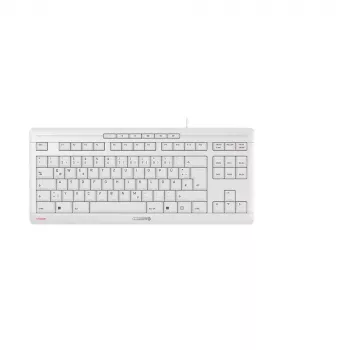 CHERRY STREAM TKL klawiatura Uniwersalna USB QWERTZ niemiecka biała