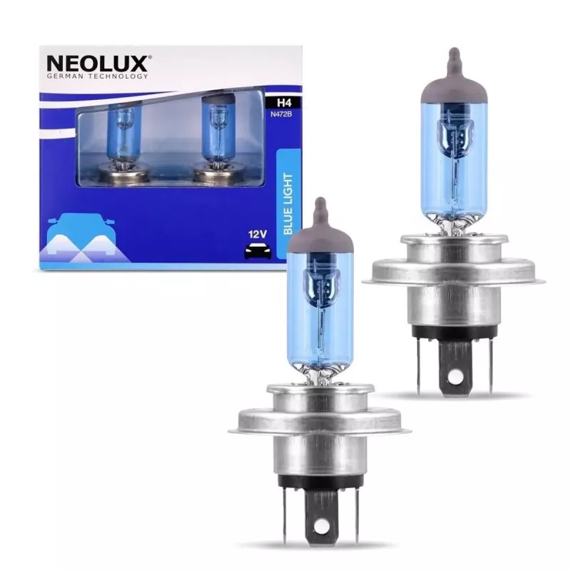 Neolux niebieski Light H4 12 V 60/55 W, 2 szt.