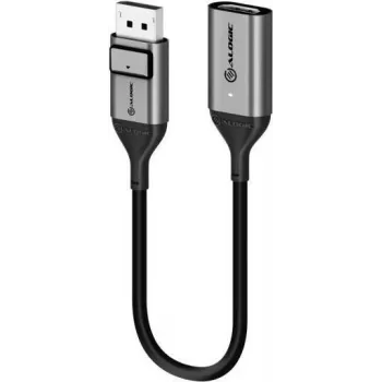 ALOGIC Ultra - Videoadapter - DisplayPort männlich eingerastet zu HDMI weiblich - 20cm - Space-grau - 4K Unterstützung, aktiv (ULDPHDA-SGR)
