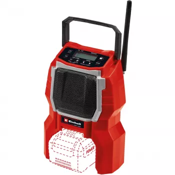 TC-RA 18 Li BT - Solo, radio budowlane czerwono-czarne, Bluetooth, bez akumulatora i ładowarki