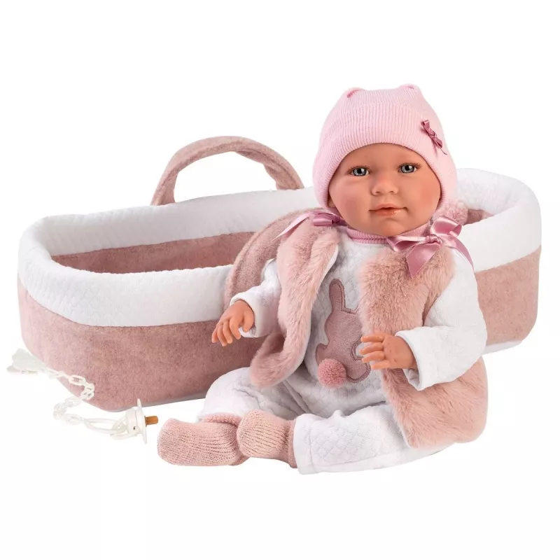 Lalka Llorens Mimi Rosa 42 cm — Llorens 74012, winyl i tekstylia, ruchome kończyny