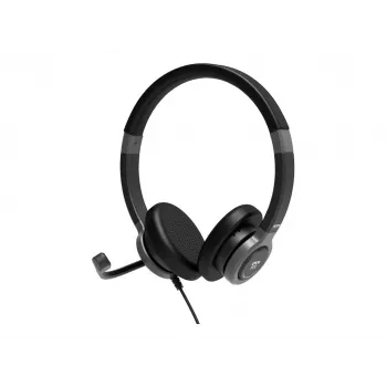 PORT CONNECT | Słuchawki USB Stereo PRO ON'R 300 | Przewodowe | Nauszne | Redukcja szumów | Czarny