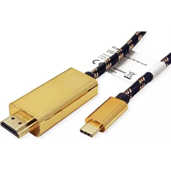 ROLINE 11.04.5847 Adapter graficzny USB 3840 x 2160 pikseli Czarny - Złoty (11.04.5847)