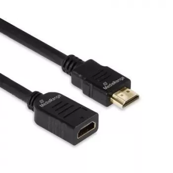 Przedłużacz HDMI MediaRange MRCS256, HDMI 2.0, 18 Gbit/s, ARC, HDMI Typ A męski na żeński, 2 m, czarny