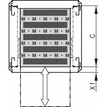 SCHROFF 19SHELF TELE.1U C=500 RAL7021 - Akcesorium do szafy rack (21130343)