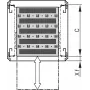 SCHROFF 19SHELF TELE.1U C=500 RAL7021 - Akcesorium do szafy rack (21130343)