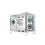 Cooler Master E481-WHNN-S00 Elite 481 WOOD Biały, mATX, Panel przedni, 70° Full-View Tempered Glass