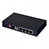 Mostek sieciowy PLANET VC-234 zarządzalny 4-portowy Fast Ethernet (10/100) do montażu w szafie 1U, wejście DC, przepustowość przełączania 0,8 Gbit/s