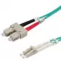 Kabel światłowodowy krosowy VALUE 50/125µm LC/SC OM3 turkusowy 5 m