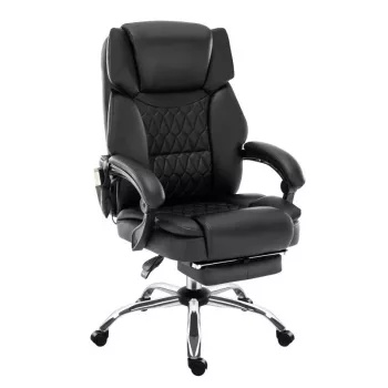 Ergonomiczny fotel obrotowy biurowy mark adler MA-BOSS 6.0, siedzisko ze skóry organicznej, regulowana wysokość 47–55 cm, podparcie lędźwiowe, mechanizm Tilt Dual