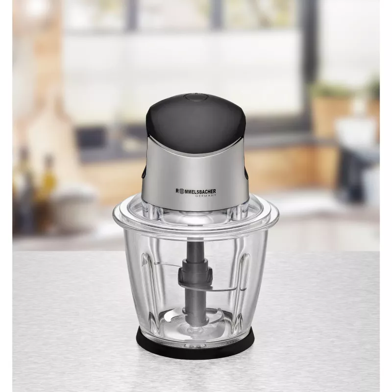 Rozdrabniacz elektryczny Rommelsbacher MZ 500 — 1,5 L, 500 W, stal nierdzewna, czarny