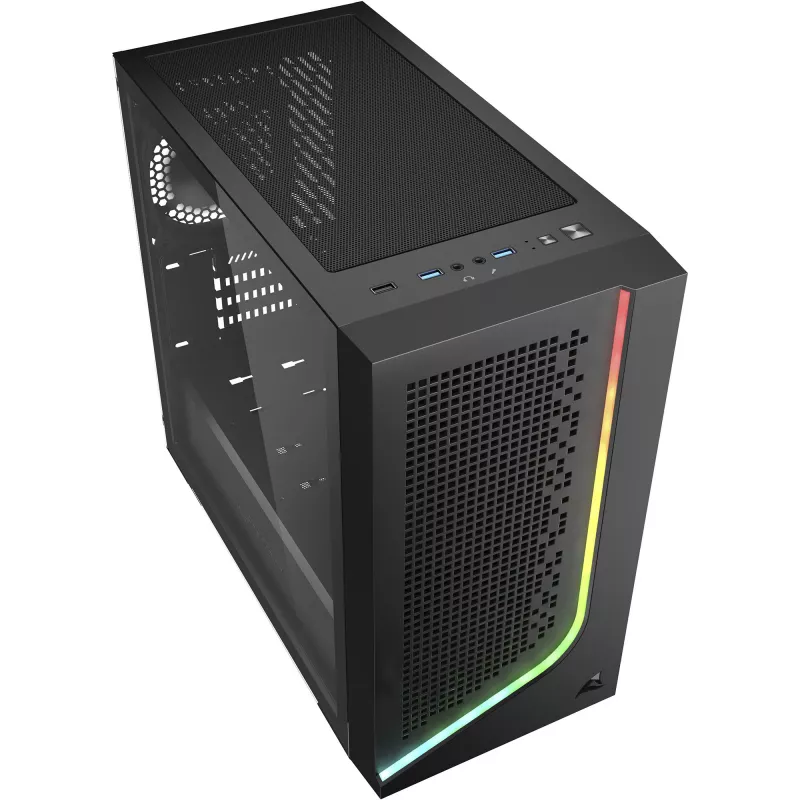 Obudowa PC Sharkoon J1000 ARGB mATX — midi tower, obudowa micro-ATX z podświetleniem ARGB